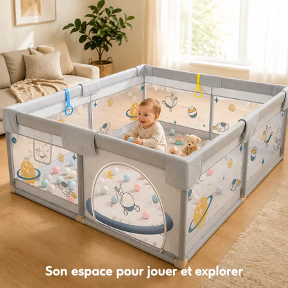 Parc bébé XXL 150×180 cm - Grand espace | LéaSpace