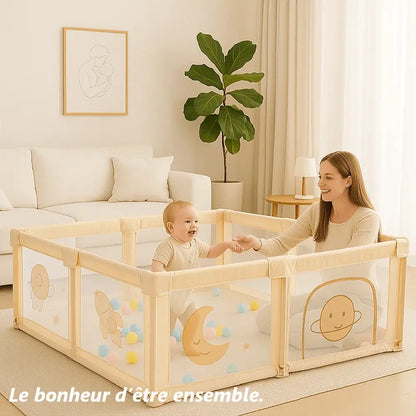 Parc bébé pliable 150×180 cm - Grand espace | Léavio
