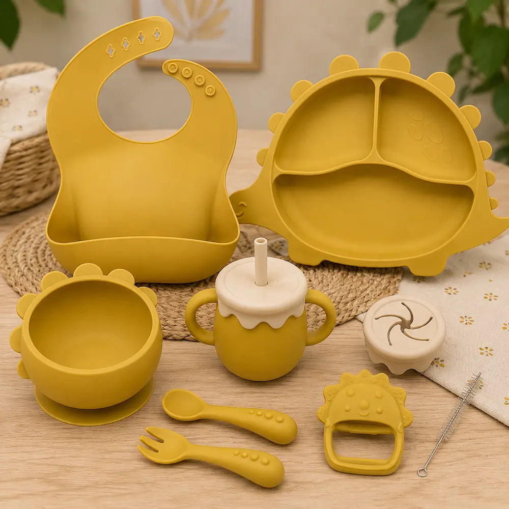 Coffret repas bébé - Vaisselle à ventouse | Léaboo