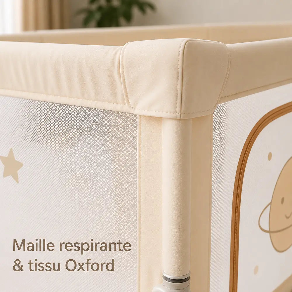 Parc bébé pliable 130×130 cm - Avec tapis | Léapark