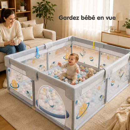 Parc bébé XXL 150×180 cm - Grand espace | LéaSpace