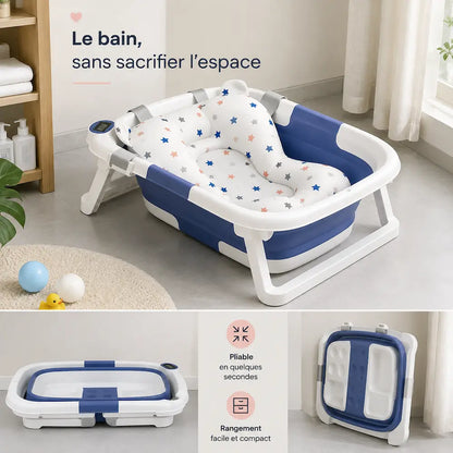 Baignoire bébé pliable - Gain de place | PliaBain