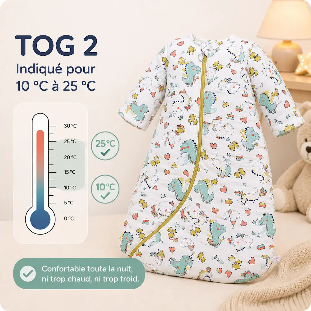 Gigoteuse Bébé TOG 2 Toutes Saisons - Douceur | DouceNuit