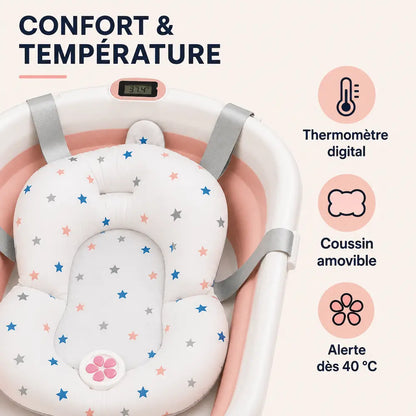 Baignoire bébé pliable - Gain de place | PliaBain
