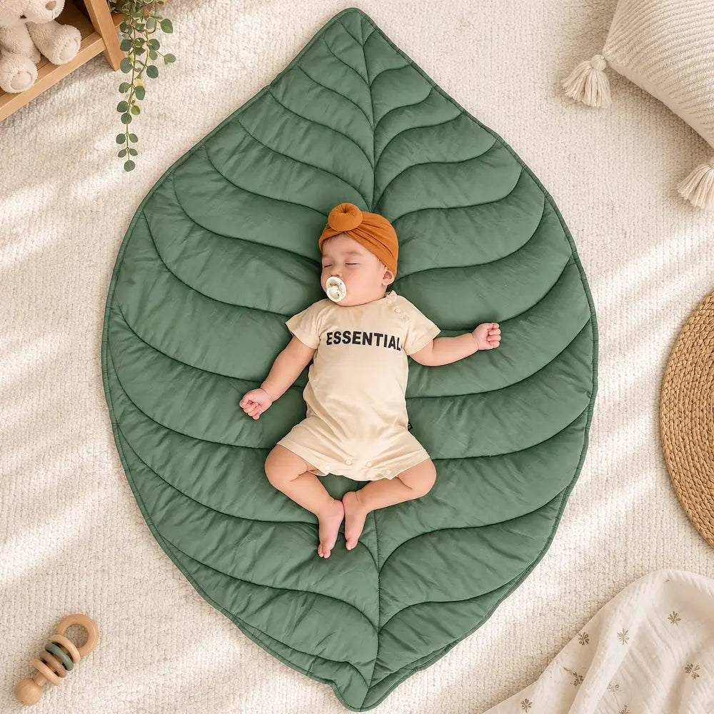 Tapis feuille - Douceur pour bébé | Foléa