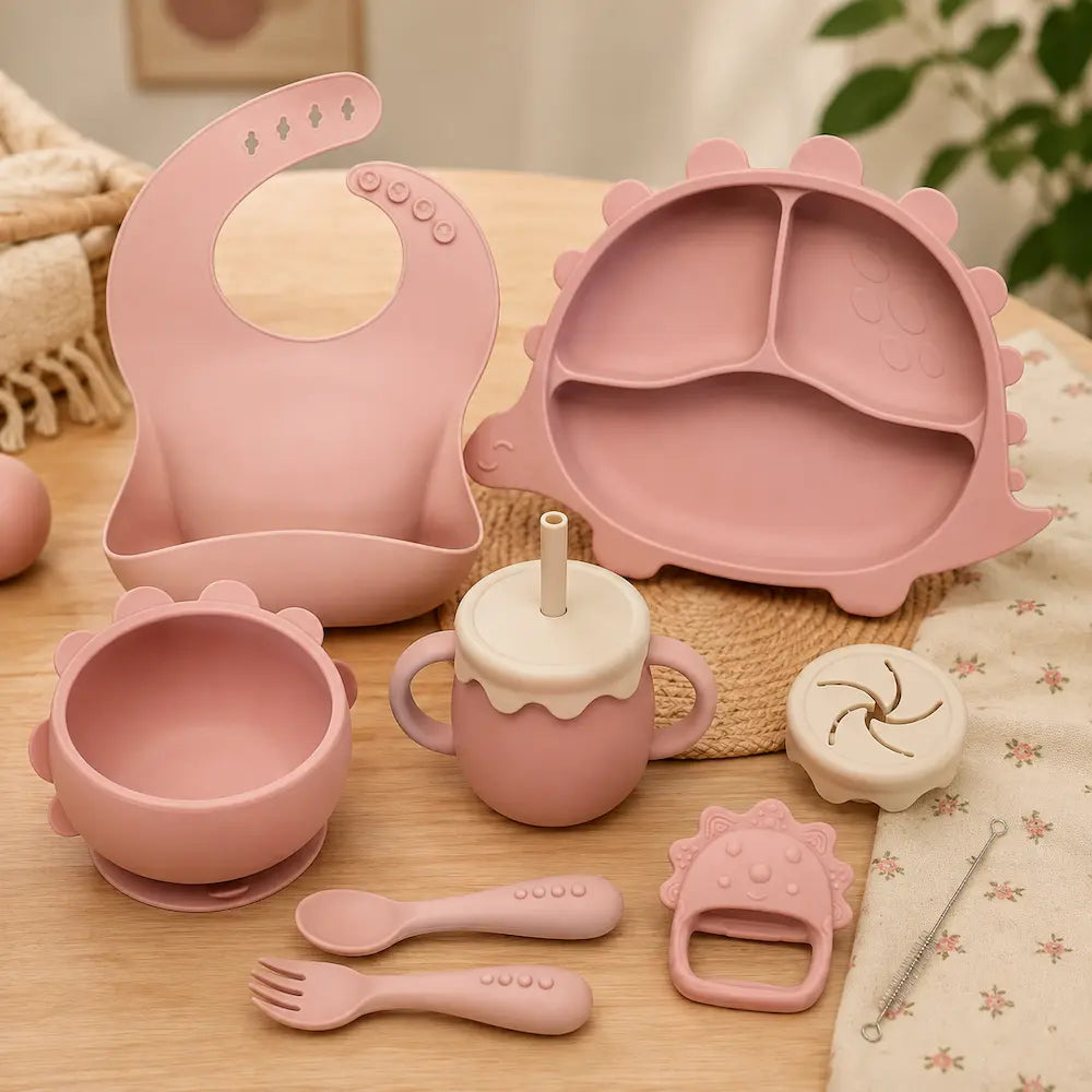 Coffret repas bébé - Vaisselle à ventouse | Léaboo